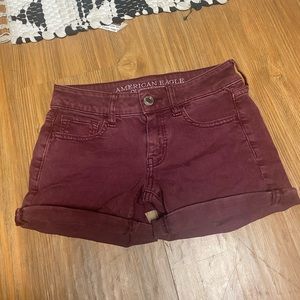 American Eagle Maroon Shorts